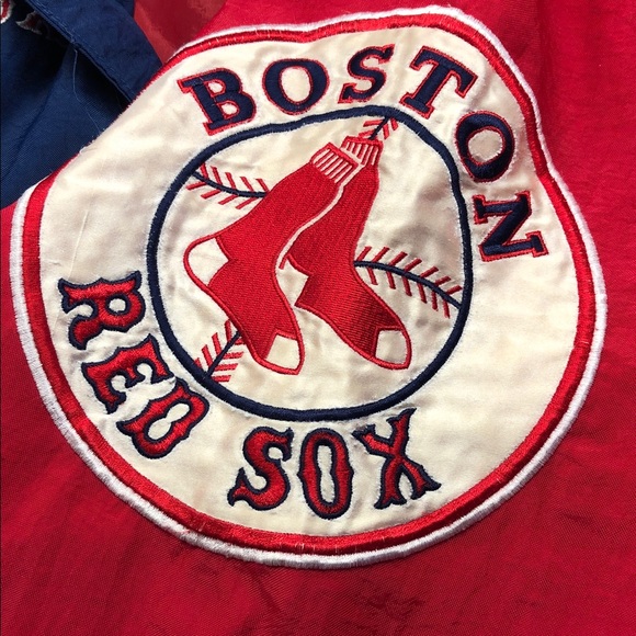VTG 90’s Starter Boston Red Sox Nylon Pullover Windbreaker - Picture 5 of 15